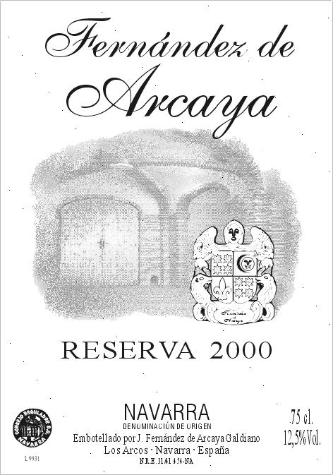Fernández De Arcaya Reserva