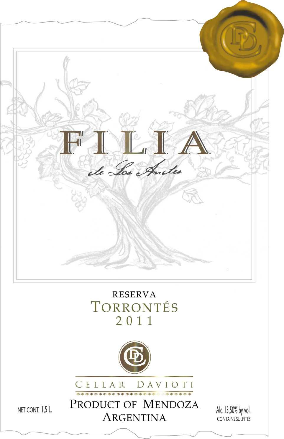 Filia De Los Anster Reserva Torrontés