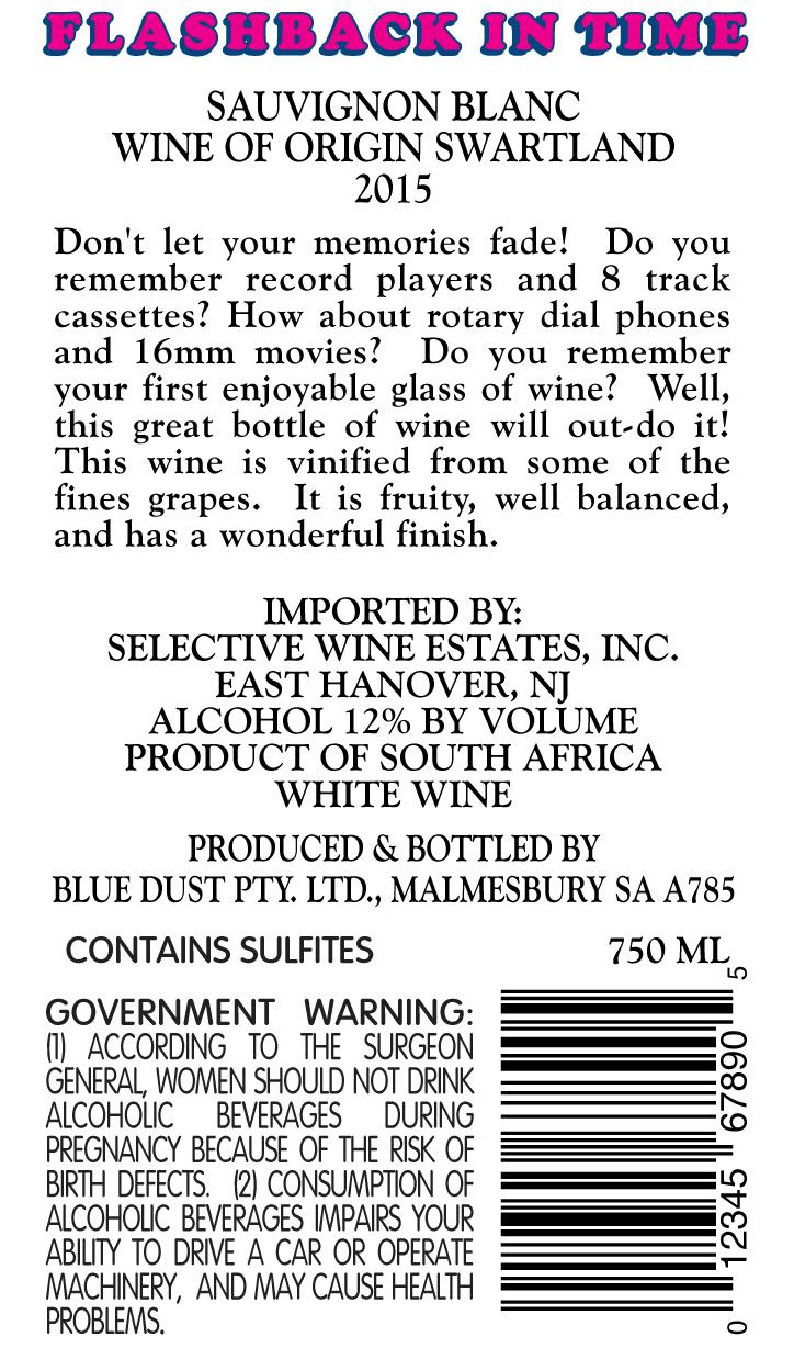 Flashback In Time Sauvignon Blanc