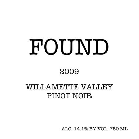 Found Willamette Valley Pinot Noir