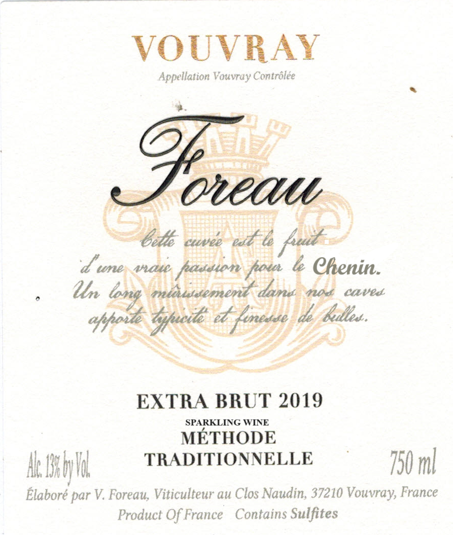 Un Vouvray Extra Brut Sparkling Wine