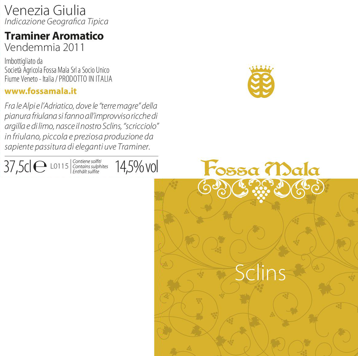 Traminer Aromatico Sweet White Wine