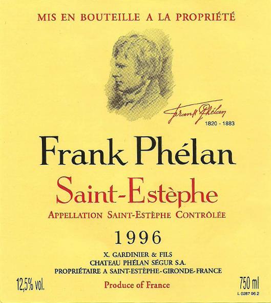 Grand Vin De Bordeaux Franck Phelan