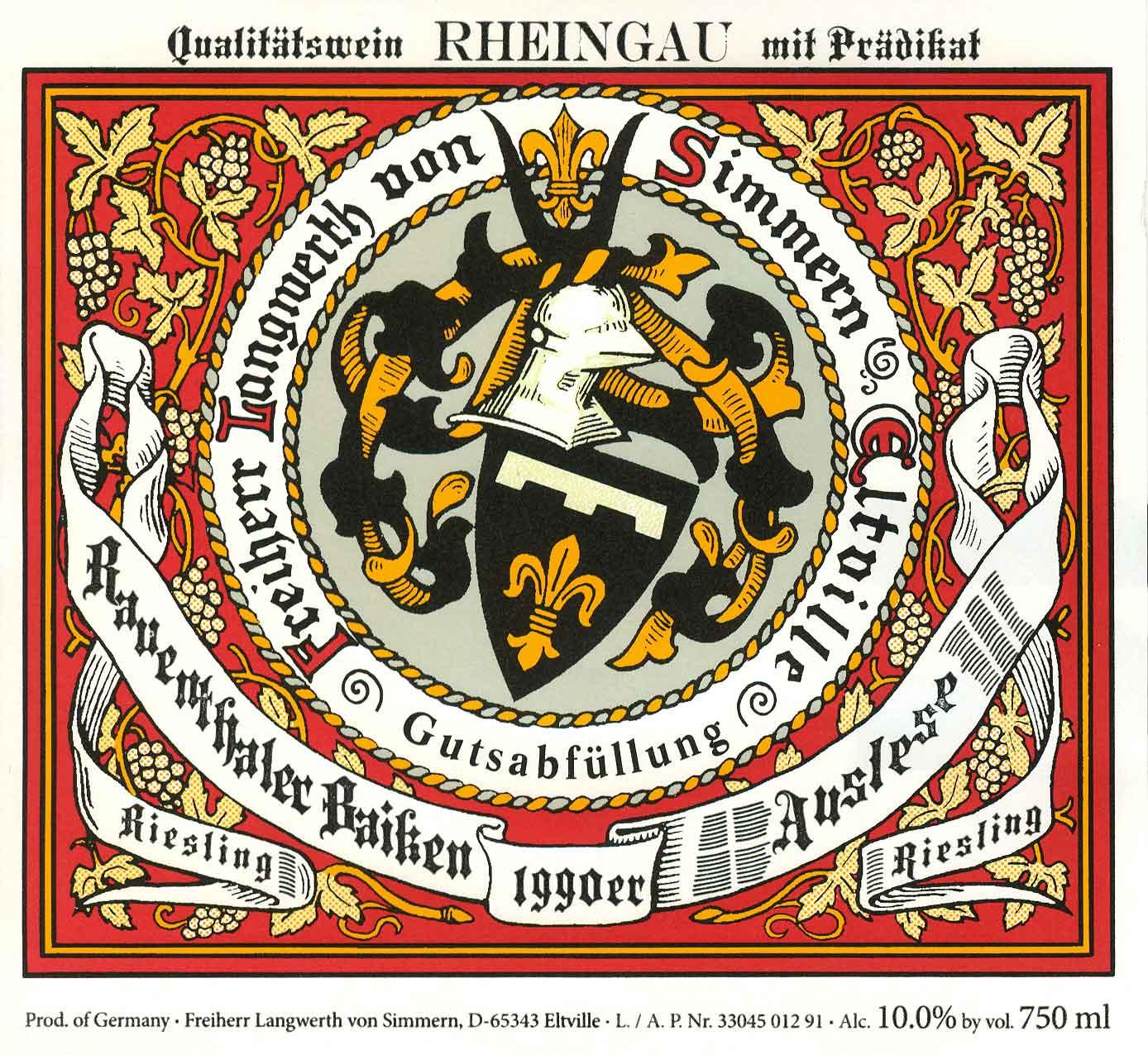 Rauenthaler Baiken Auslese