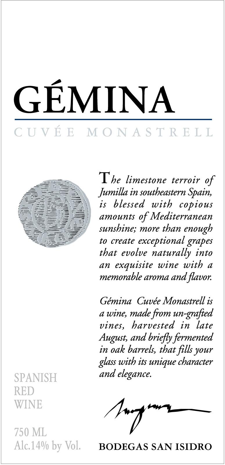 Gémina Cuvée Monastrell