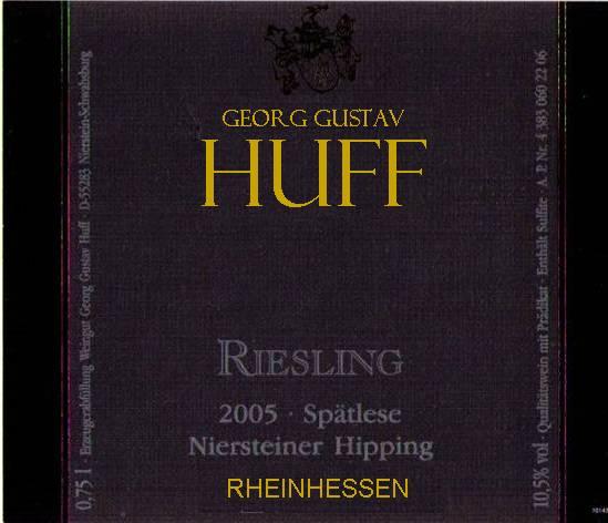 Georg Gustav Huff Riesling Spätlese Niersteiner Hipping