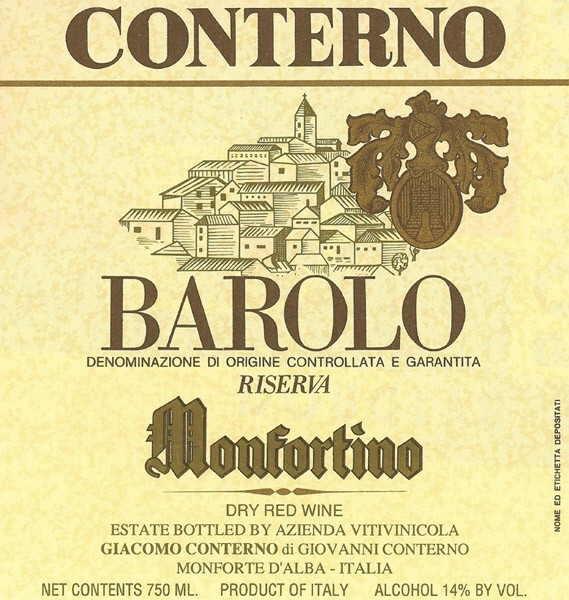 Conterno Barolo Riserva Monfortine