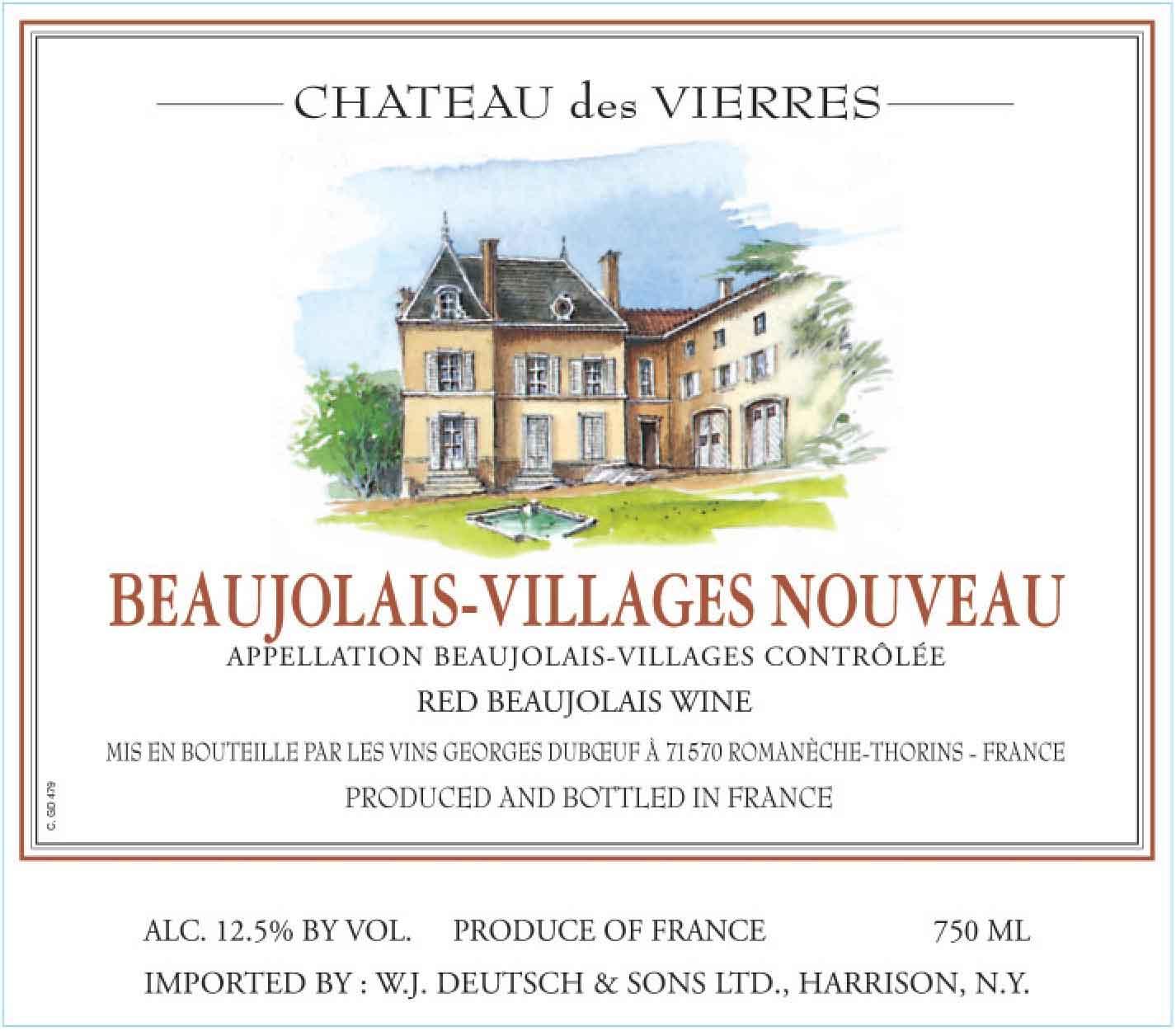 Château Des Vierres Beaujolais - Villages Nouveau