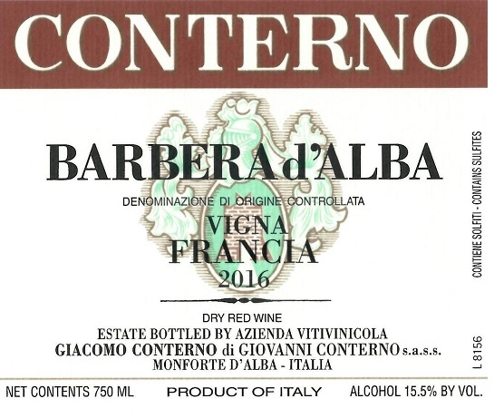 Barbera D'alba Vigna Francia