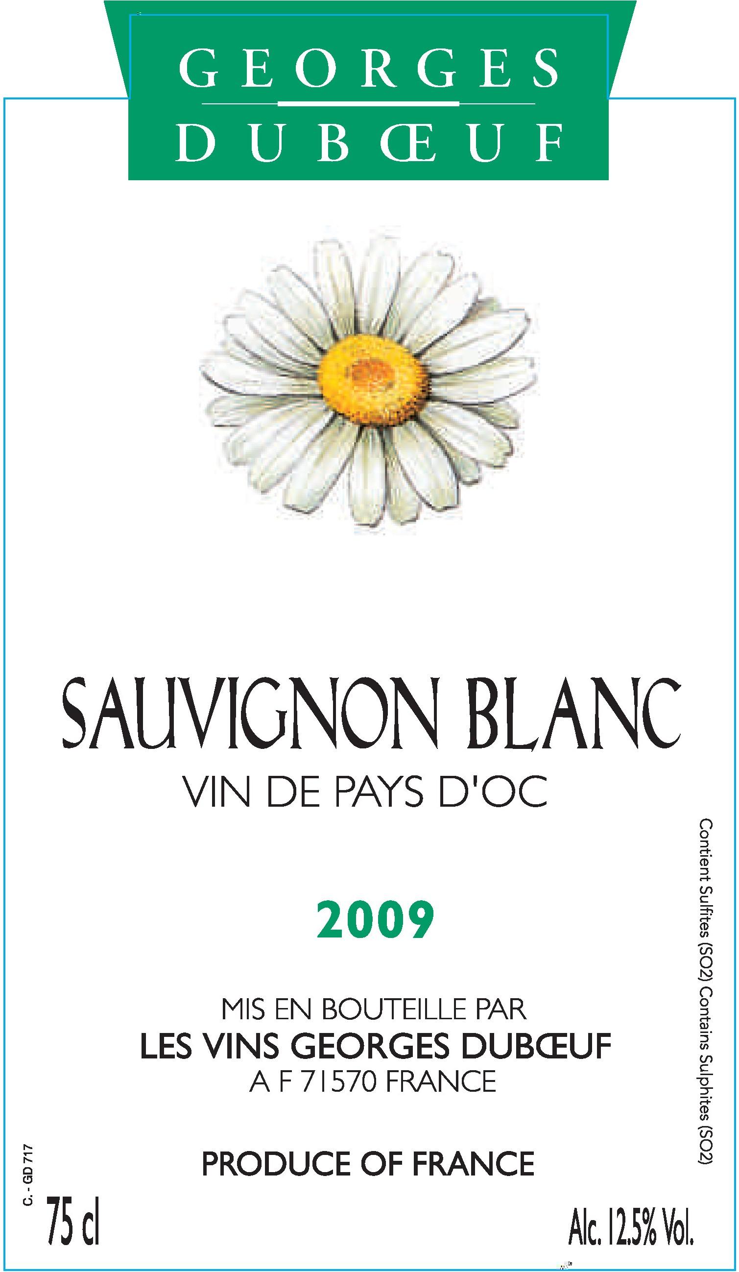 Sauvignon Blanc Vin De Pays D'oc