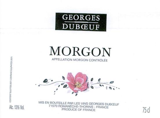 Morgon Georges Dubceuf