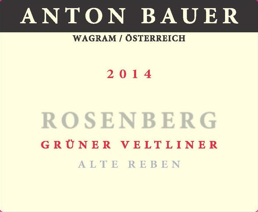 Anton Bauer Rosenberg Alte Reben