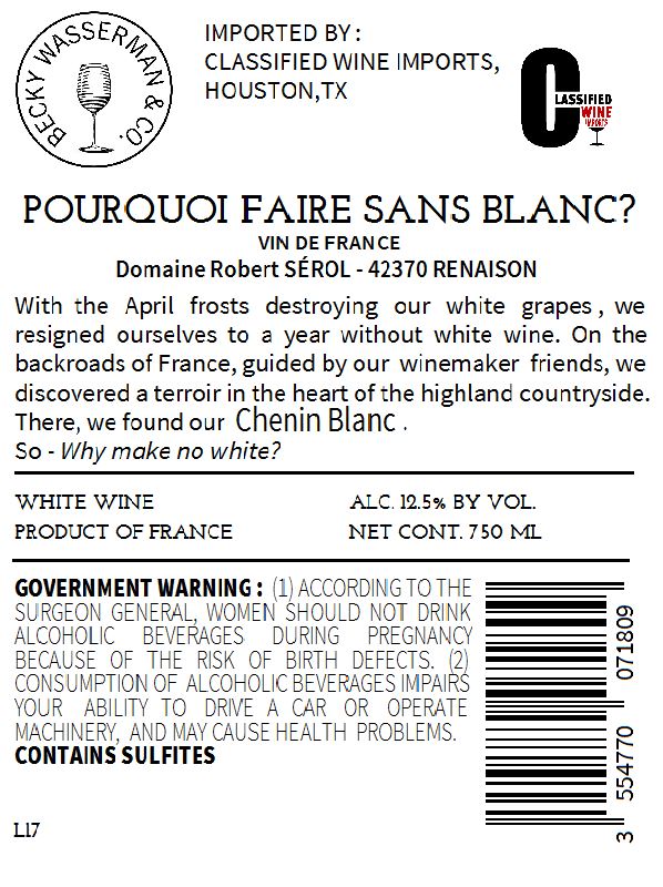 Pourquoi Faire Sans Blanc ?