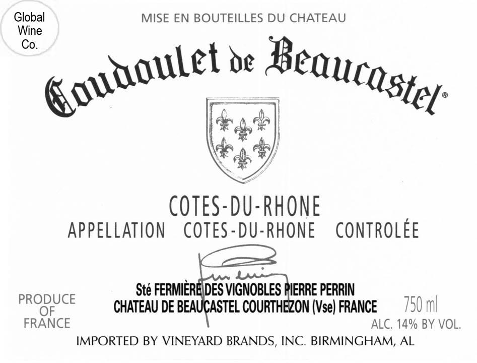 Coudoulet De Beaucastel Côtes Du Rhône Blanc