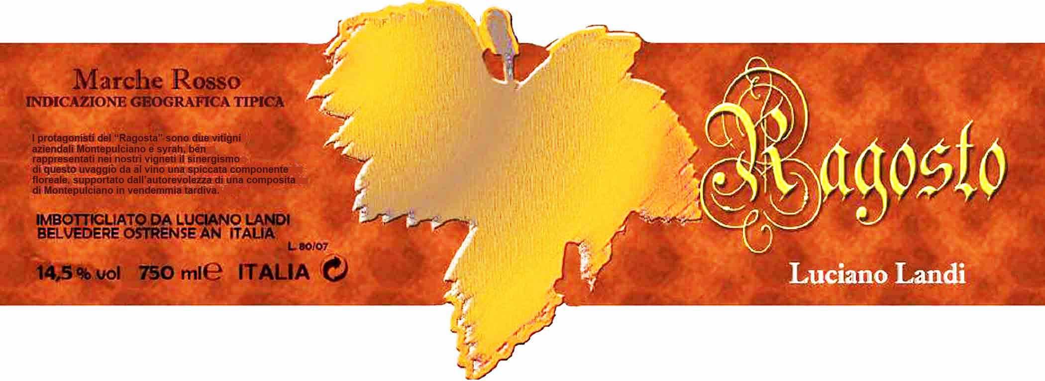 Ragosta Marche Dry Red Wine