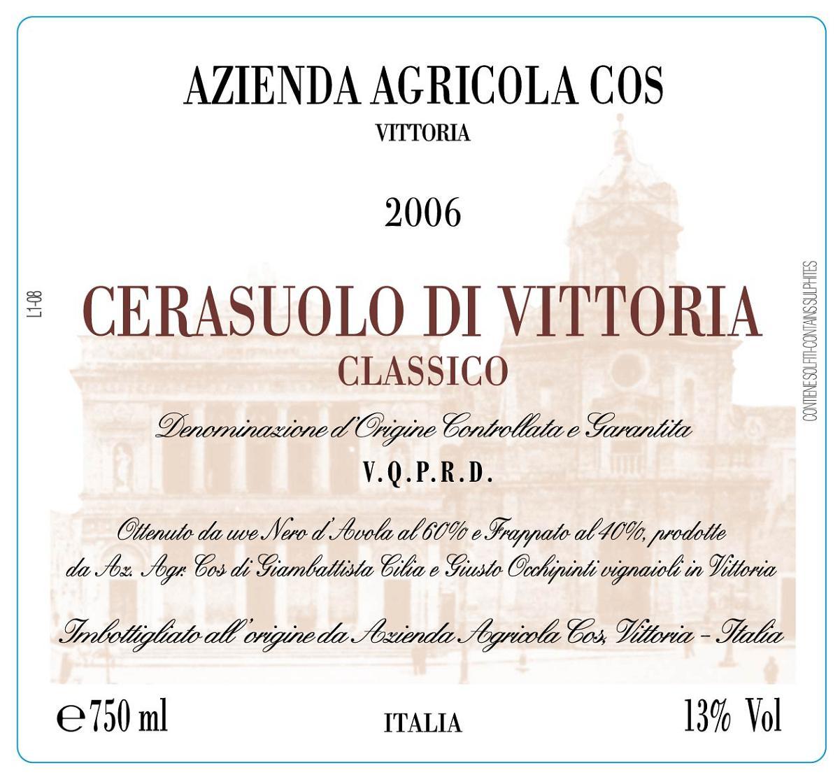 Cerasuolo Di Vittoria Docg