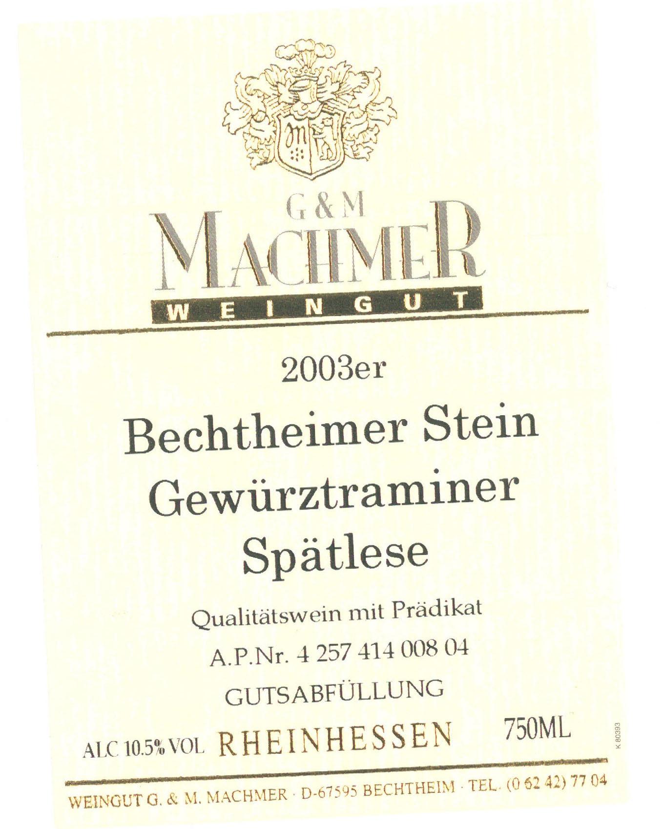 Bechtheimer Stein Gewürztraminer Spätlese