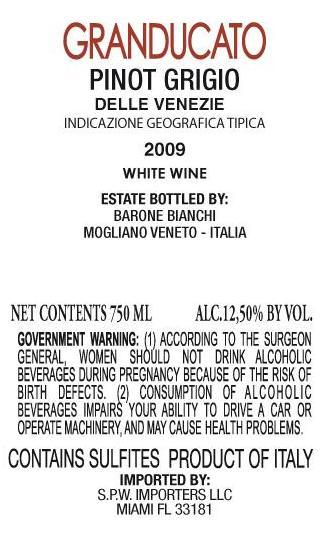 Pinot Grigio Delle Venezie