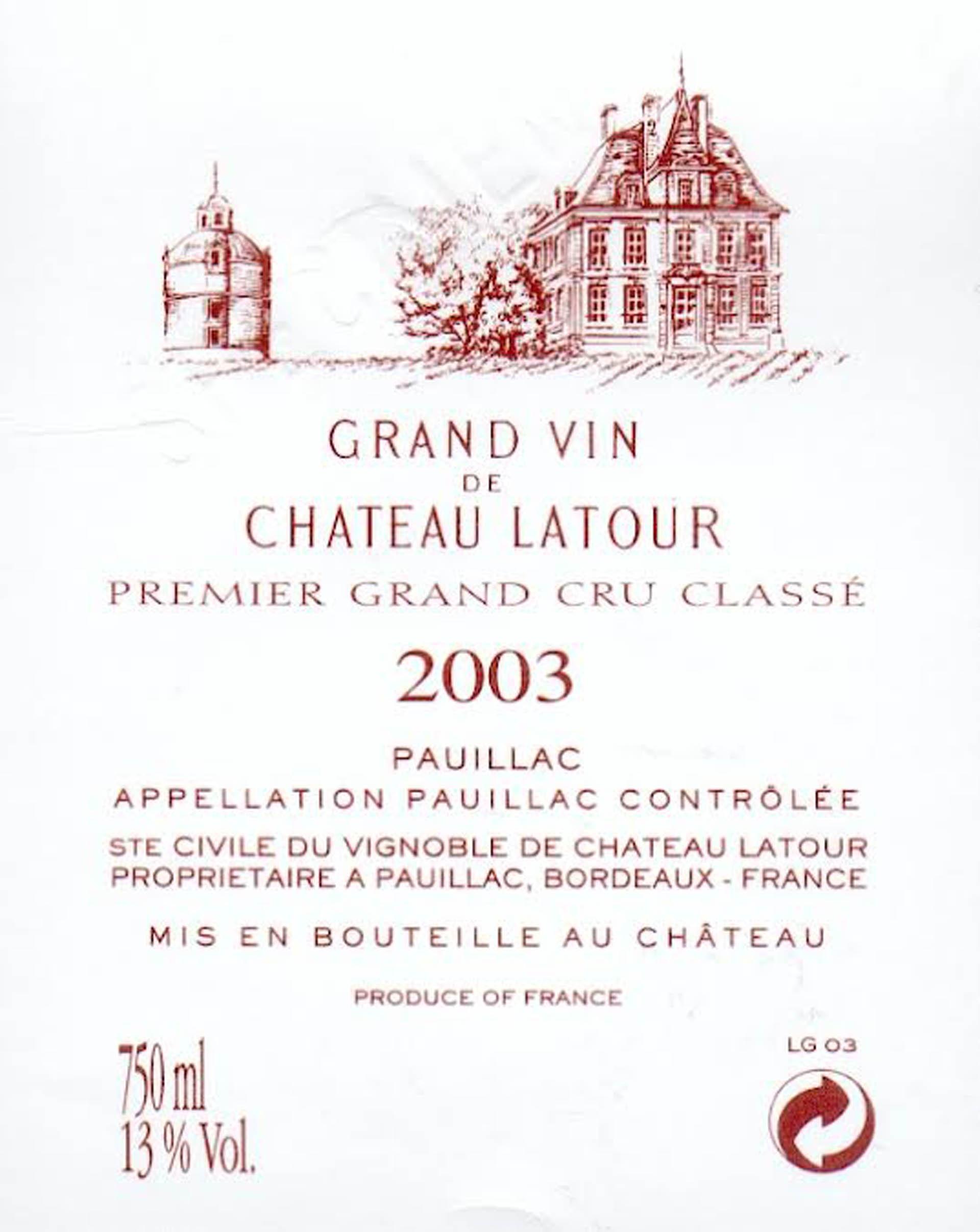 Chateau Latour Premier Grand Cru Classe