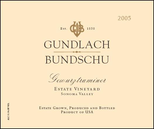 Dry Gewurztraminer Estate Vineyard