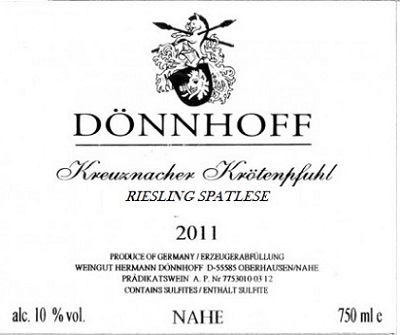 Kreuznacher Krotenpfuhl Spatlese