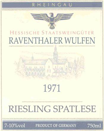 Raventhaler Wulfen Riesling Spatlese