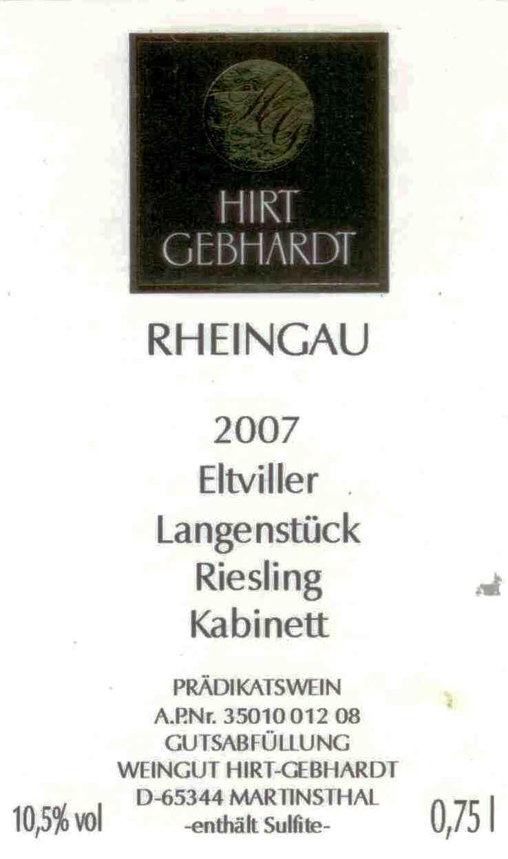 Eltviller Langenstück Riesling Kabinett