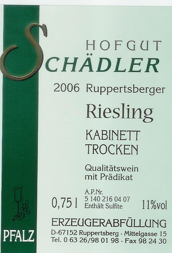 Ruppertsberger Riesling Kabinett Trocken
