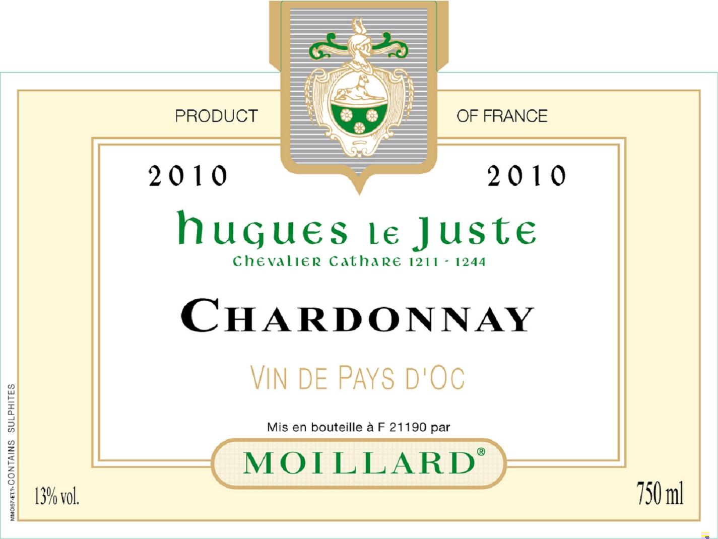 Chardonnay Vin De Pays D'oc