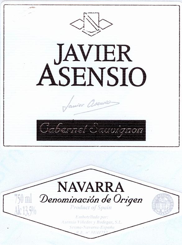 Javier Asensio Cabernet