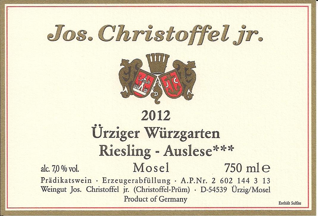 Auslese*** Ürziger Würzgarten