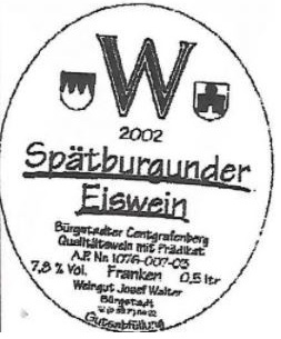 Spatburgunder Eiswein