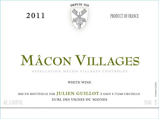 Macon Villages White Wine
