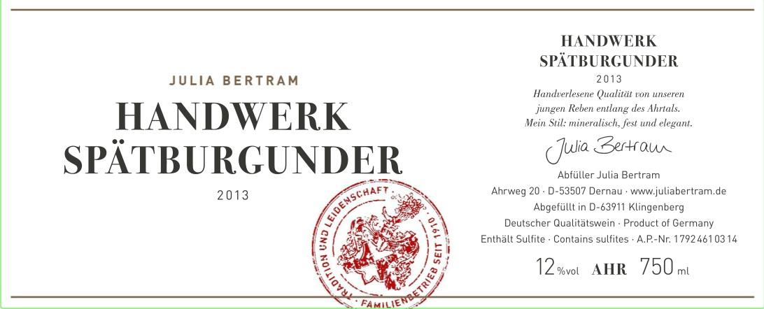 Handwerk Spätburgunder