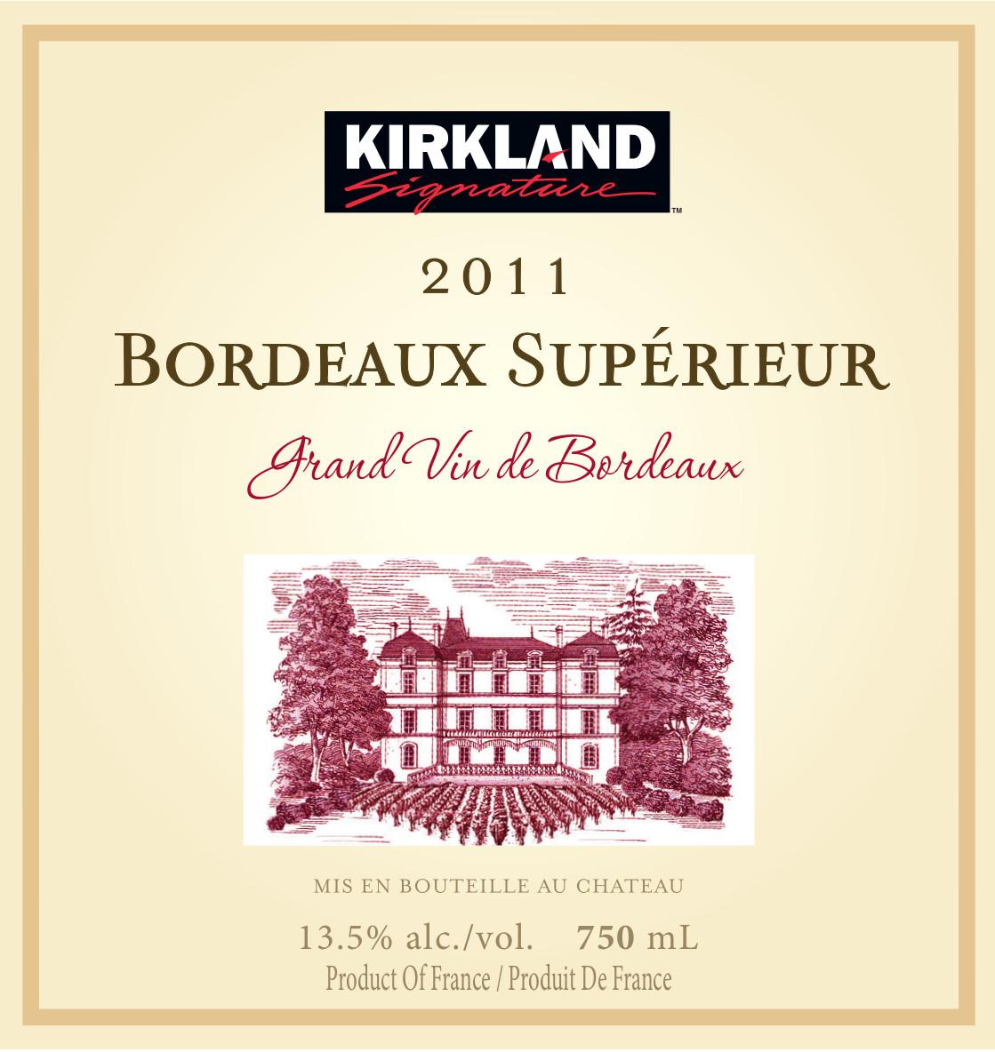 Kirkland Signature Bordeaux Supérieur