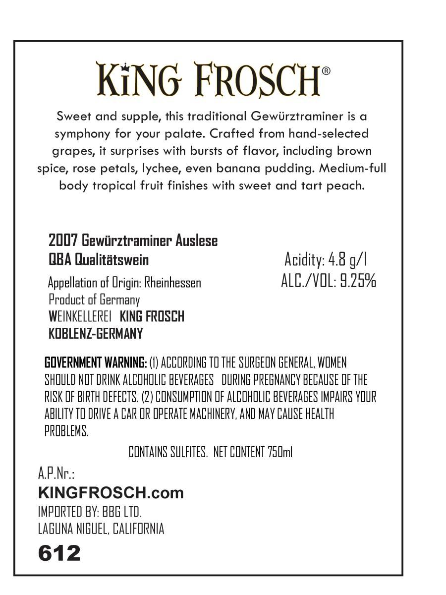 Gewürztraminer Auslese Qba