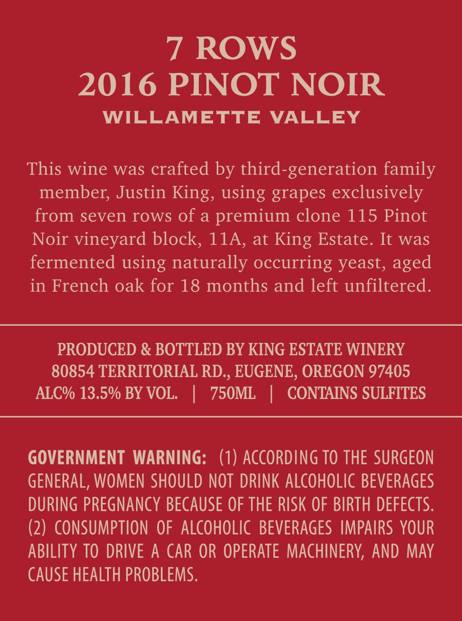 Pinot Noir Willamette Valley
