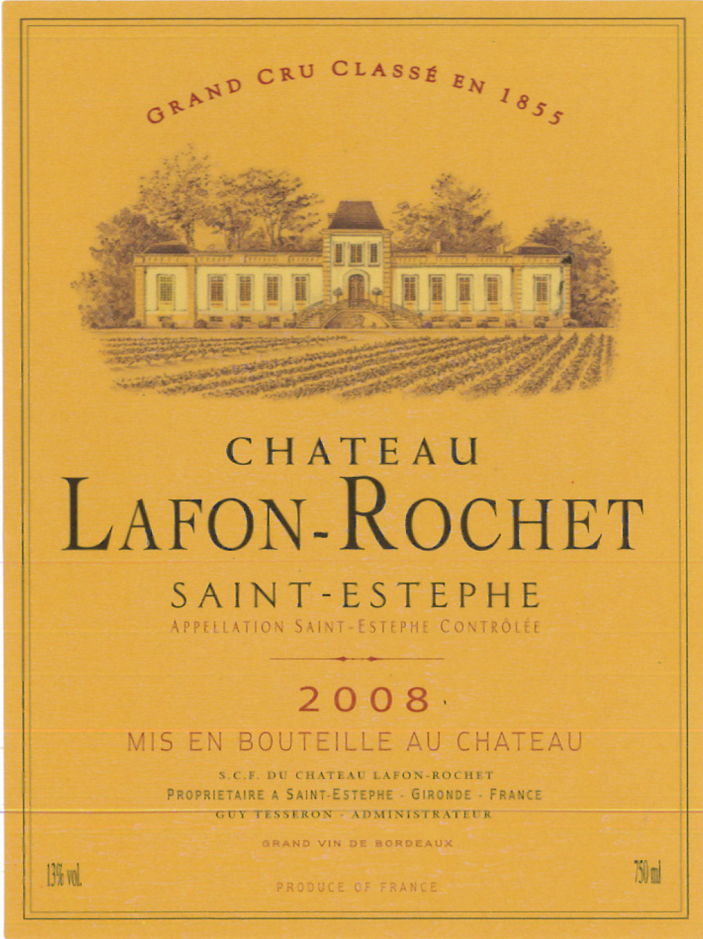 Chateau Lafon - Rochet Grand Cru Classé En 1855 2008