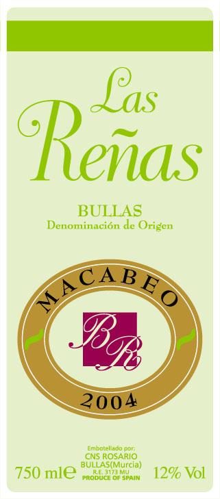Las Reñas Bullas White Wine Macabeo