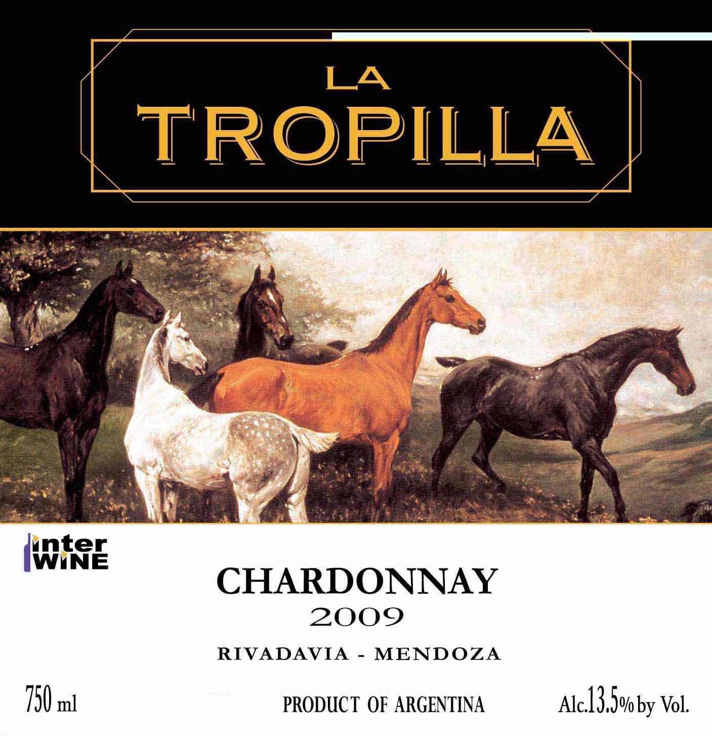 Chardonnay Rivadavia Mendoza La Tropilla