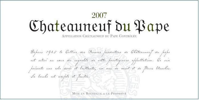 Châteauneuf Du Pape White Wine
