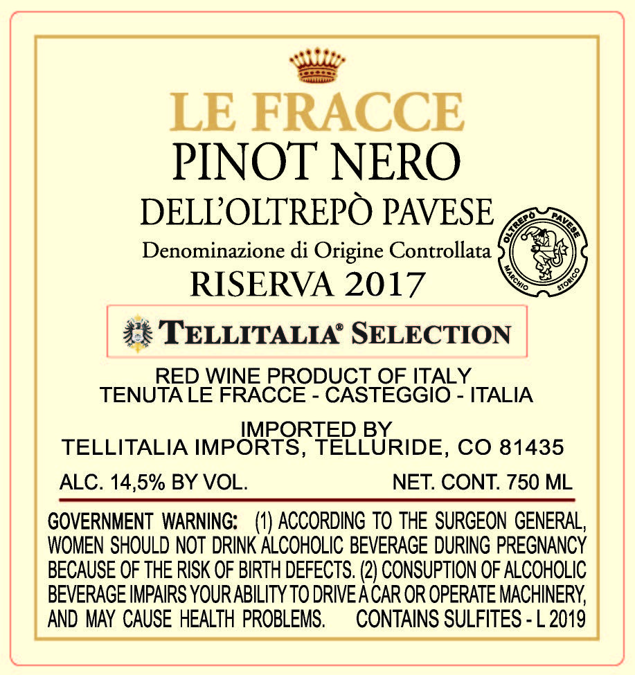 Pinot Nero Dell'oltrepò Pavese