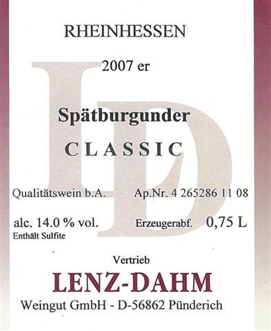 Spätburgunder Classic