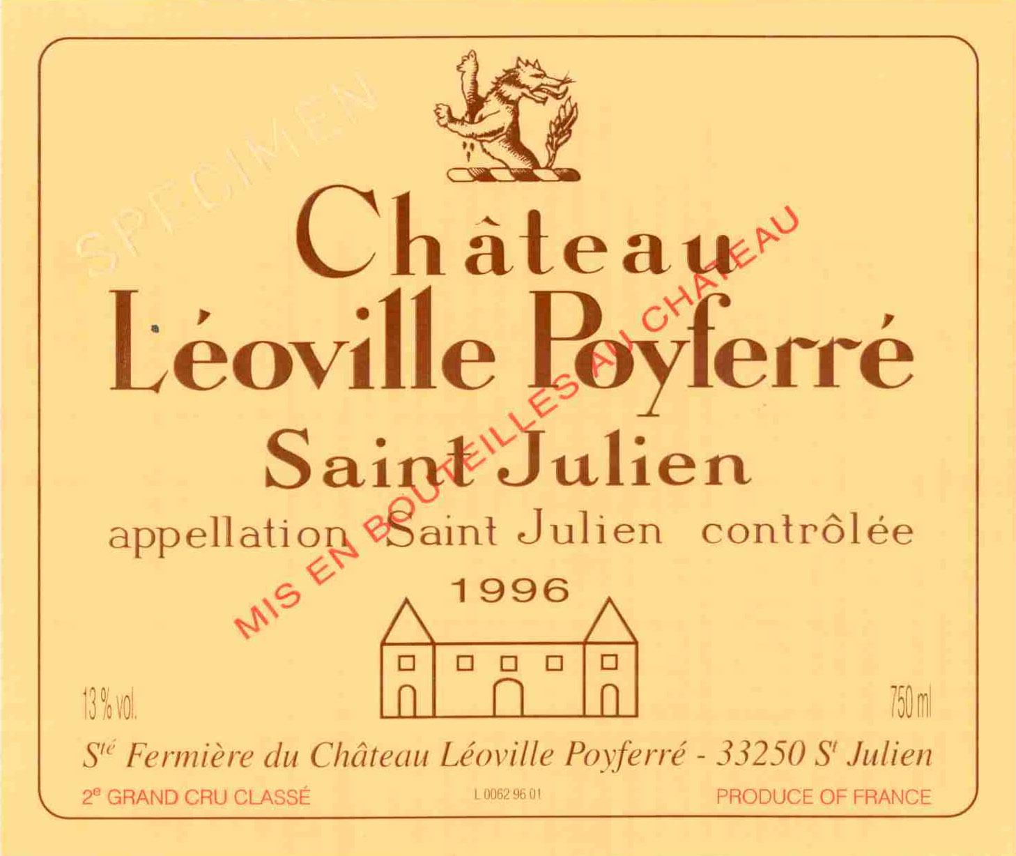 Leoville Poyferre Red Bordeaux