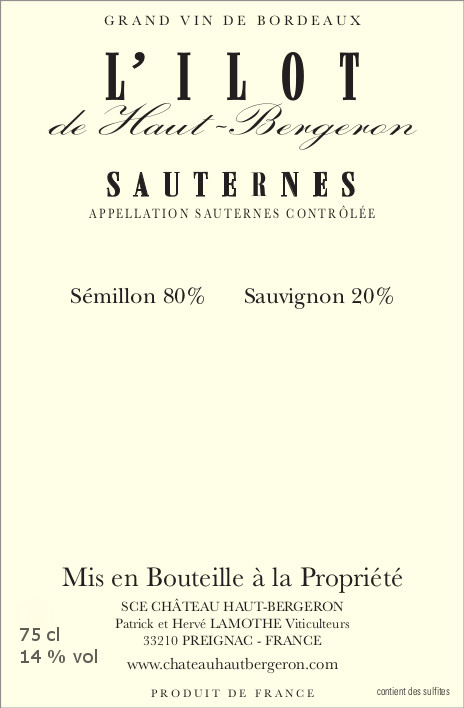 L'ilot De Haut - Bergeron