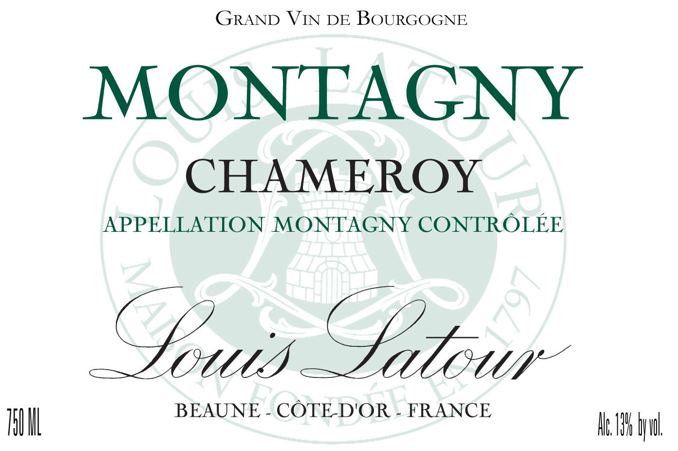Grand Vin De Bourgogne Montagny Chamero