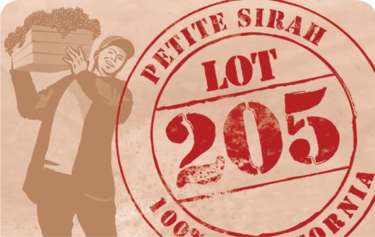 Lot 205 Petite Sirah