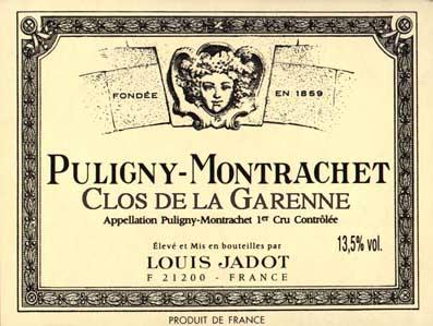Puligny Montrachet 1er Cru Clos La Garenne