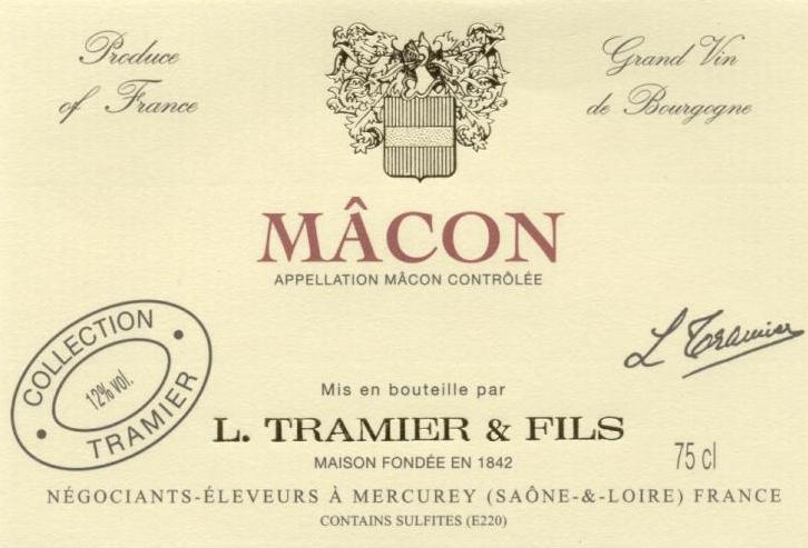 Macon French Red Wine Gamay