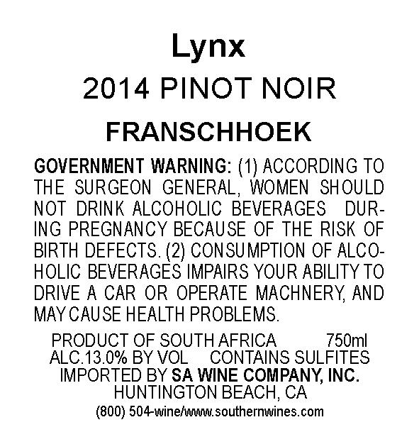 Lynx Pinot Noir